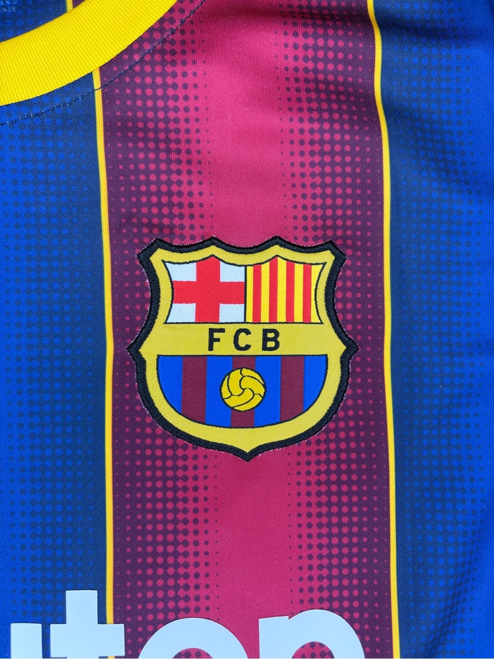 Nike Men's FC Barcelona Messi 10 Home Soccer Jersey 2020-21 Blue Red - Picture 2 of 3